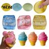 Weicher Stressball Transparent Zitrone Quetschspielzeug, Linderung Qualle Eiscreme Angstspielzeug Klarer Würfel Sensorisch für Kinder Erwachsene Reduzierung