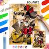Disney Mickey Mouse abstract oil paint by numbers painting kit handmade diy home decor gifts wall art canvas set living room decor