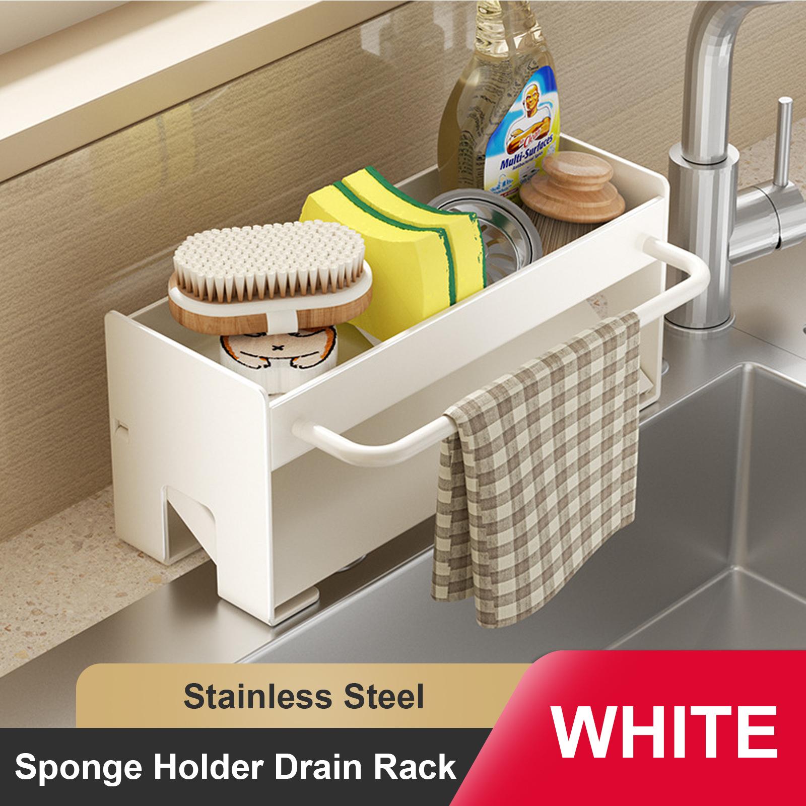 

Кухонный держатель для губки, полка для слива раковины из нержавеющей стали, сушилка для мыла, вешалка для полотенец, полка-органайзер для ванной комнаты, аксессуары для хранения