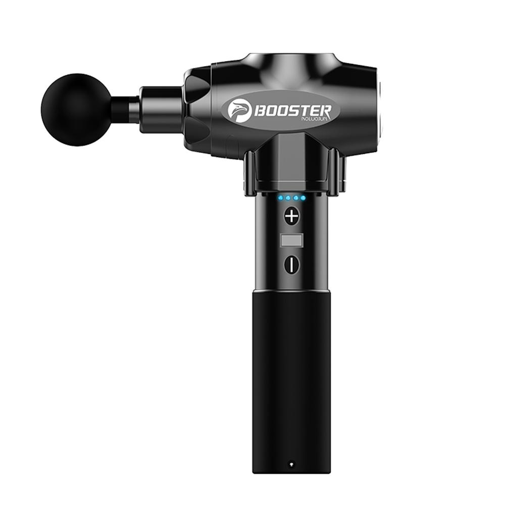 2026 New Booster E Massage Gun Deep Tissue Massager Therapy Body Muscle Stimulation Pain Relief for EMS Pain Relaxation Fitness Shaping чёрный