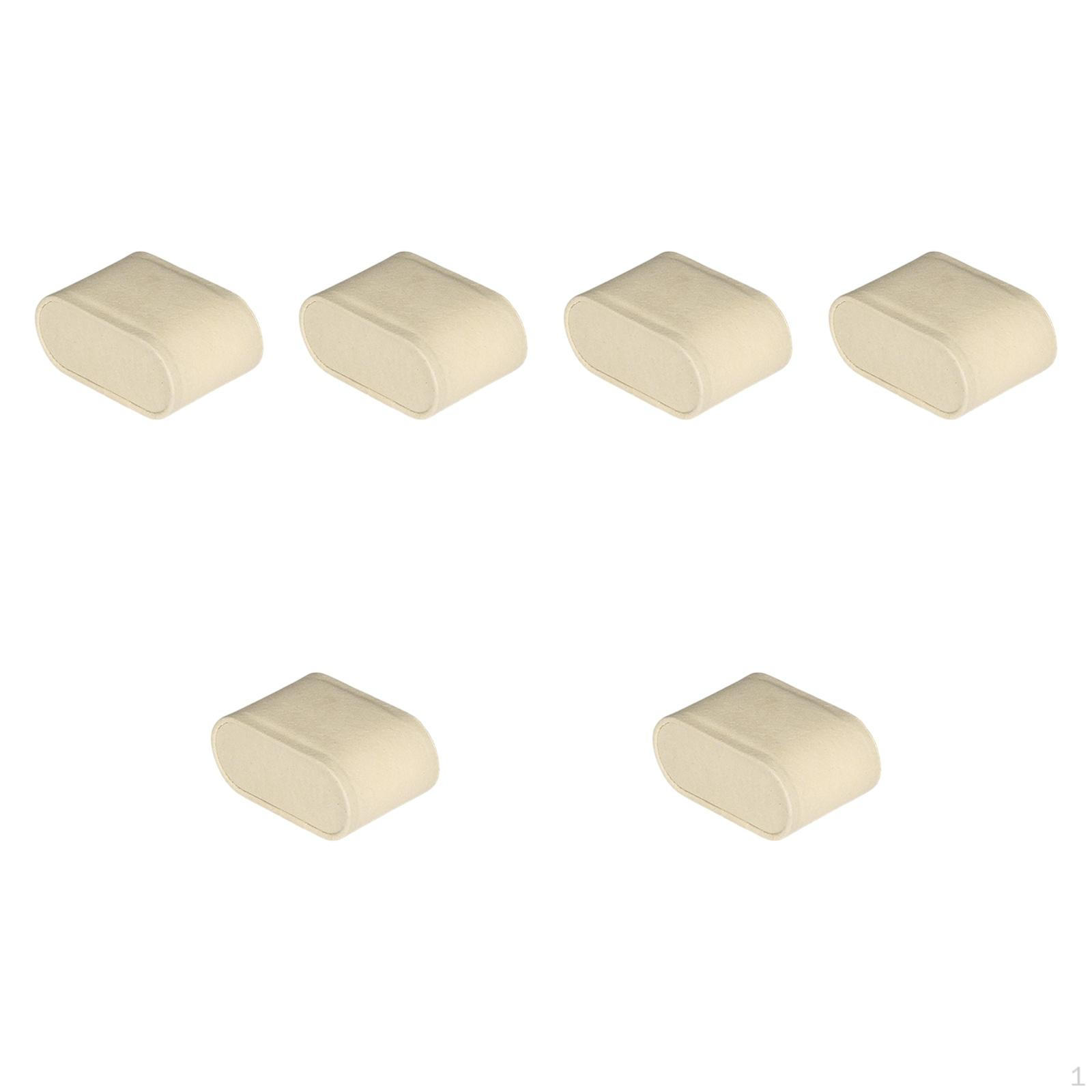 

6 шт. Подушки для часов, подушка для браслета, компактная, маленькая, для мужчин и женщин, многоцелевой держатель для ювелирных изделий бежевый