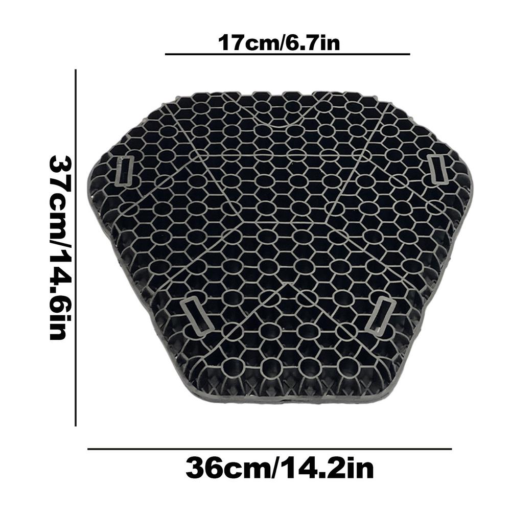 Comfortable Motorcycle Seat Shock Absorption Pad 3D Honeycomb Structure Cushion Breathable Seat Pad Ridding Cycling Accessories