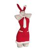 Christmas robe wear bunny cos red tube top pure desire atmosphere sexy babes dress winter