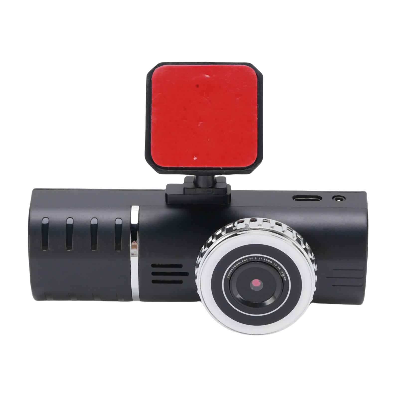 

1080P Видеорегистратор Тройная автомобильная камера DVR Передняя Задняя Внутренняя с 2,7-дюймовым дисплеем 170-градусный широкий угол обзора 24-часовая поддержка парковки