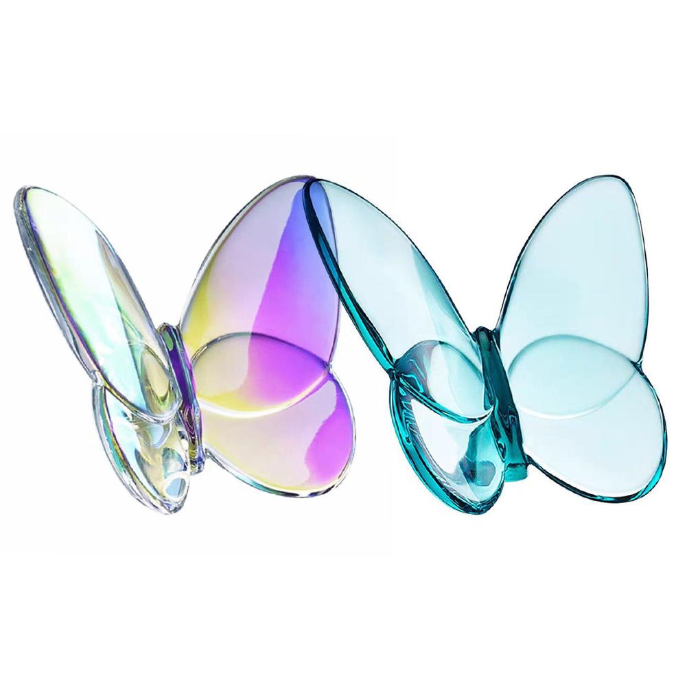 Luxury Crystal Butterfly Glazed Crystal Butterfly For Home Wedding Party Decoration Nordic Transparent Crystal Butterfly Lucky