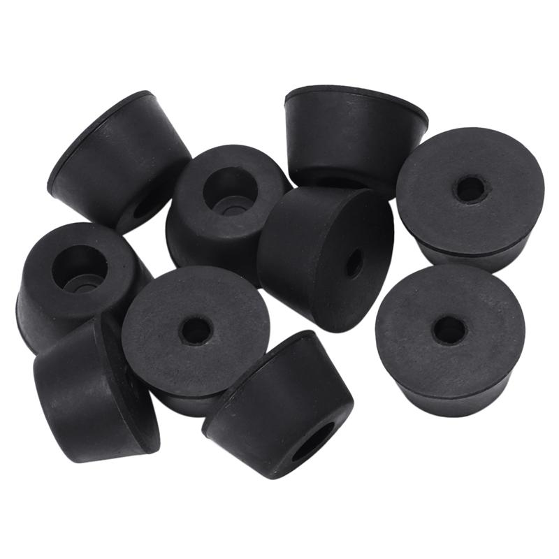 ABWR-100 Pcs 21 X 12 Mm Conical Recessed Foot Feet Rubber Buffer Material: Rubber