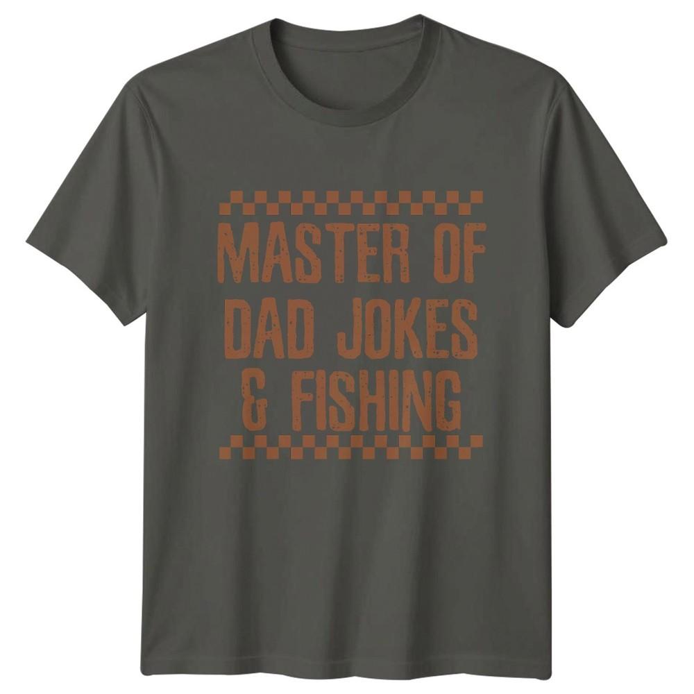 Master Of Dad Jokes Unisexs TShirt Fishing Dad Fathers Day Gift For Him S