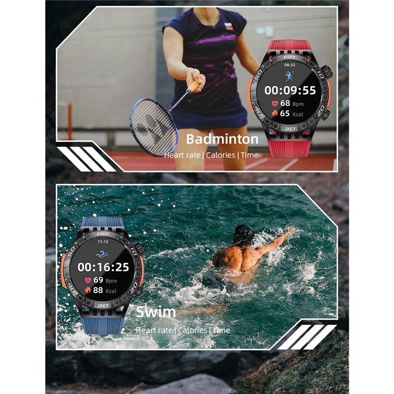 Multifunctional Smartwatch, Bluetooth Call, Flashlight, Waterproof, 1.46-inch Screen, Compass, Sports Fitness Tracker