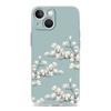 Phone Case For iPhone 15 14 13 12 Mini 11 Pro Max XS X XR 7 8 Plus Clear Shockproof Silicone TPU Cover Flower
