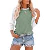 Women's Casual Colorblock Long Sleeve T-shirt Top