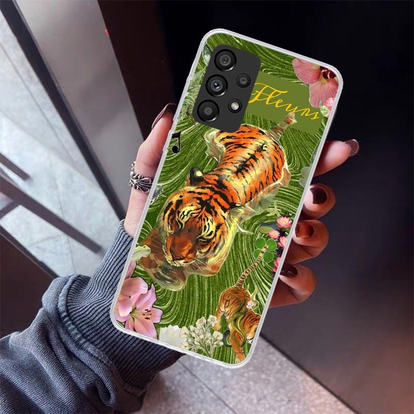 Superior Tiger Pattern Art Phone Case For Samsung Galaxy A52 A51 A50S A32 A22 A12 A02S A72 A71 A31 A70 A30S Note 20 Ultra 10 Plu