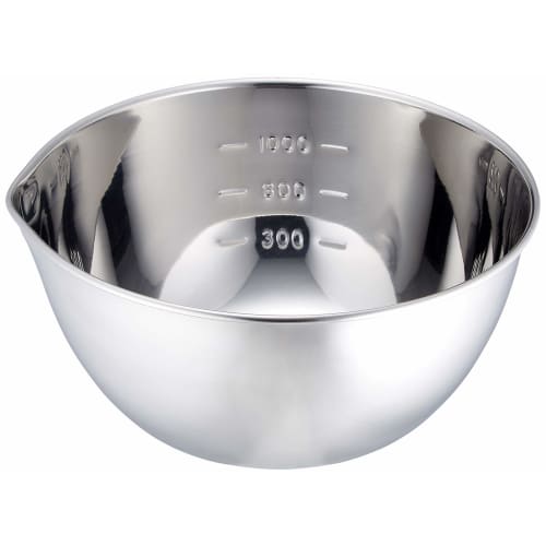 

Endo Shoji Stainless Steel Handleless Bowl with Measuring Tape, Medium