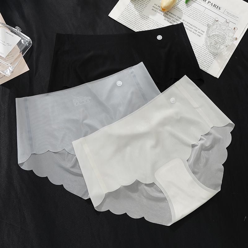 Women's Panties Summer Ice Silk Seamless Lingerie Ladies Underwear Sexy Ultra-thin Sense Quick-drying Briefs