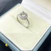6.2mm Round Inlay CZ Diamond Ring Setting - High-End DIY Jewelry Accessory