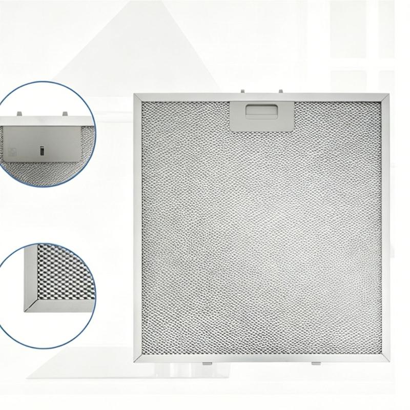 Pack Of 2 Range Hood Grease Filters Strong Aluminum Construction For Effective Cooking remainder Capture
