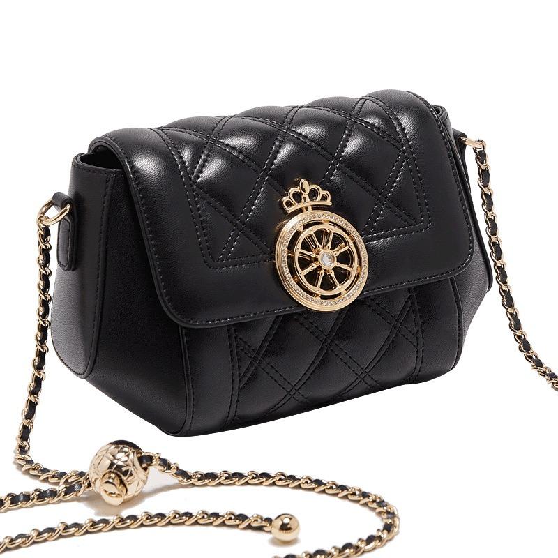 

Сумка женская Rest Light Luxury Diamond Check Bag Маленькая квадратная сумка женская Everything Диагональная сумка через плечо чёрный