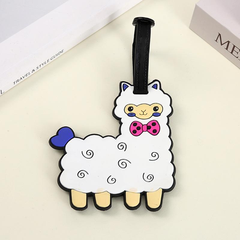 Cartoon Animal Silicone Luggage Tags Creative Cute Luggage Tag Suitcase Tag Anti Loss Hanging Small Pendant Travel Accessories