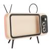 Retro Phone Holder TV Cell Phone Stand Desktop Decor Mount Portable for Home Bedroom Office Orange W