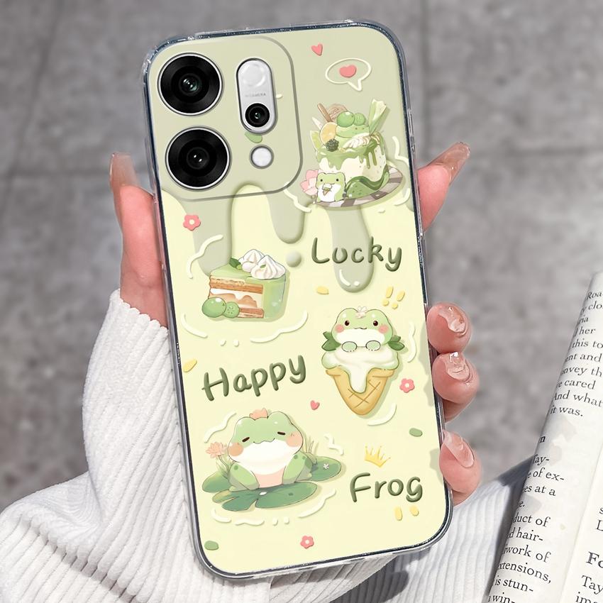 

Прозорий протиударний чохол для телефону Oppo Reno14 13 12 11 10 9 Pro 14F 13F 12F 4G 5G з кумедними візерунками чорного кота, м який силіконовий протиковзкий чохол для Oppo OPPO Reno9 5G