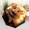 1pc Hamster Tunnel Umbrella with 8 Iron Ribs and a Plastic Handle, Automatic Opening and Closing, and Daily Use.1096