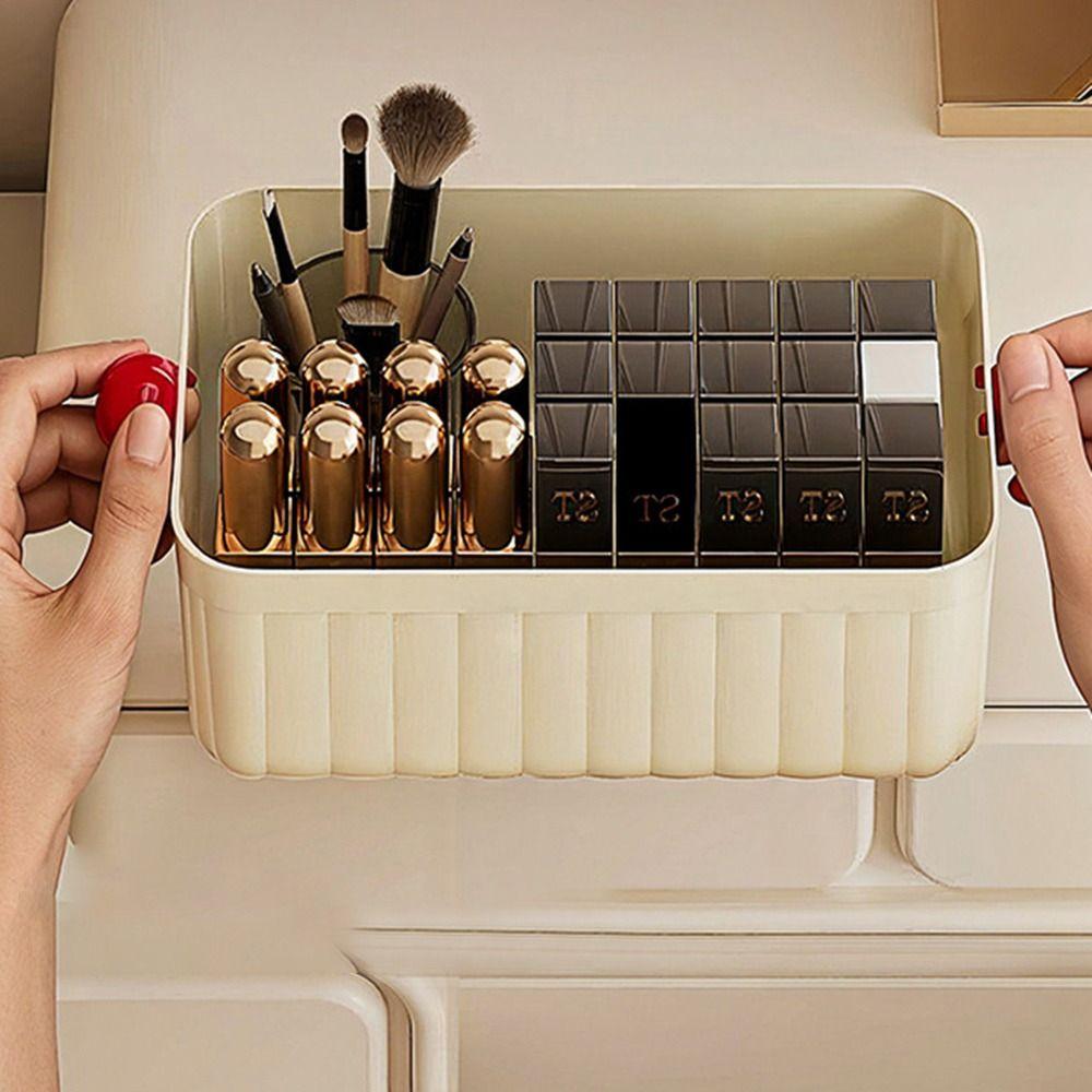 Stackable Desk Organizer Box Large Capacity Stationery Storage Rack Home Office