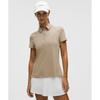 Quick Dry Short Sleeve Polo Shirt Straight Hem  Graphic Sheer Oak