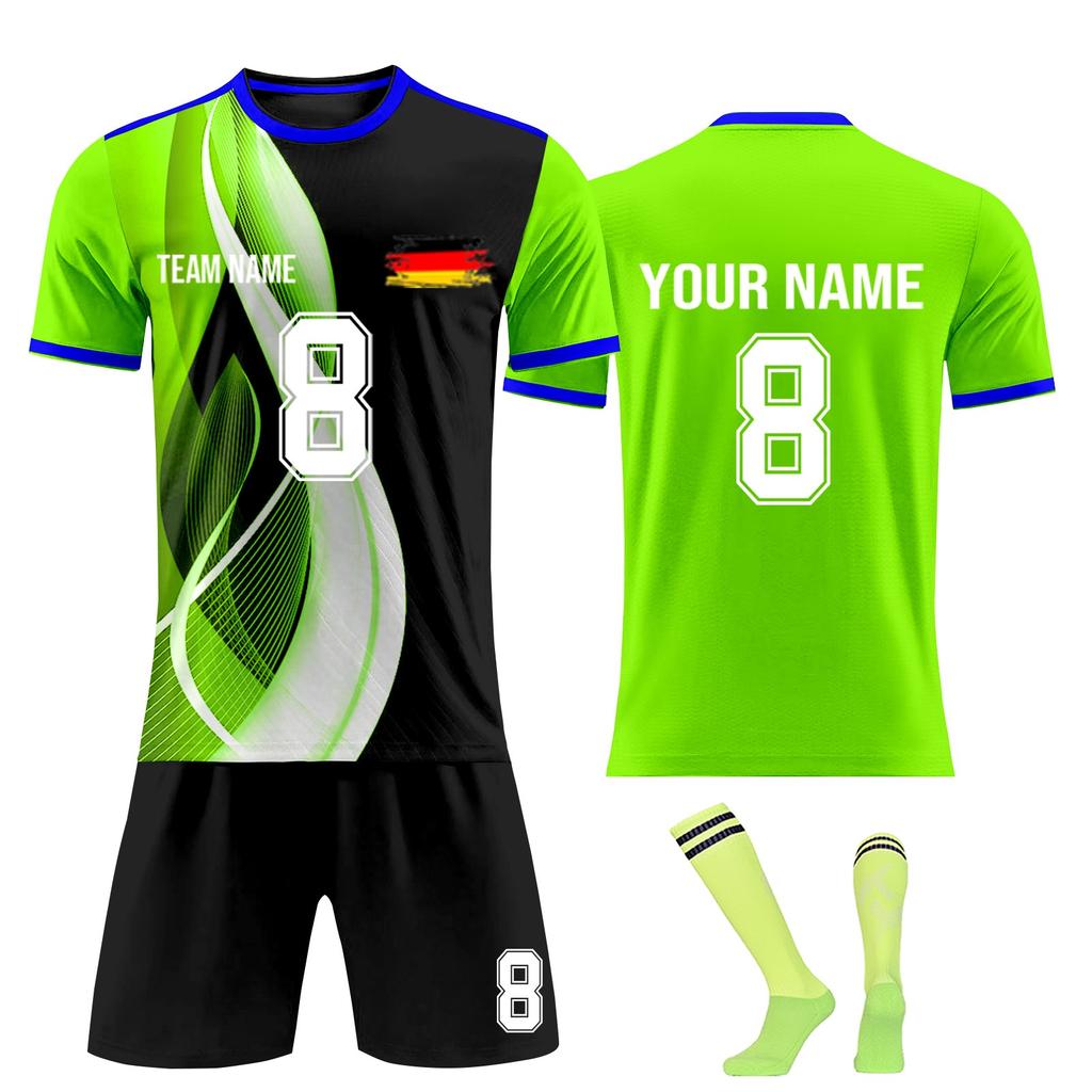 Personalised Shirts Kit Mens Girls With Name Number Custom Football Jerseys For Boys Training Suit
