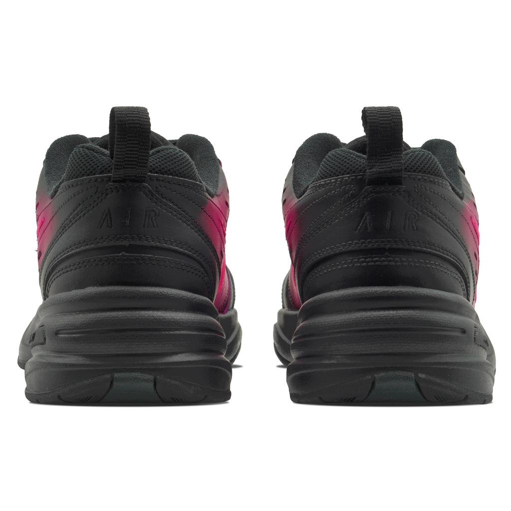 Nike Air Monarch 4 Chunky Sneakers Unisex Low top Black/Rose Red 415445-001(Team84-)