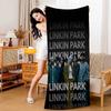 Rock Band L-Linkin Cool P-Park Microfiber Blanket Quick Drying Beach Towels Oversized Printing Super Absorbent Pool Blanket