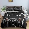 Cartoon Dog Duvet Cover Cute Pet Printed Bedding Set Comforter Covers Twin King Quilt Cover With Pillowcase Bedclothes