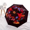 1pc Hummingbird Mandala Automatic Open/close Folding Compact Umbrella, 8-Rib Sturdy Canopy, Lightweight Portable, Everyday Use, Gift, Outdoor Umbrella