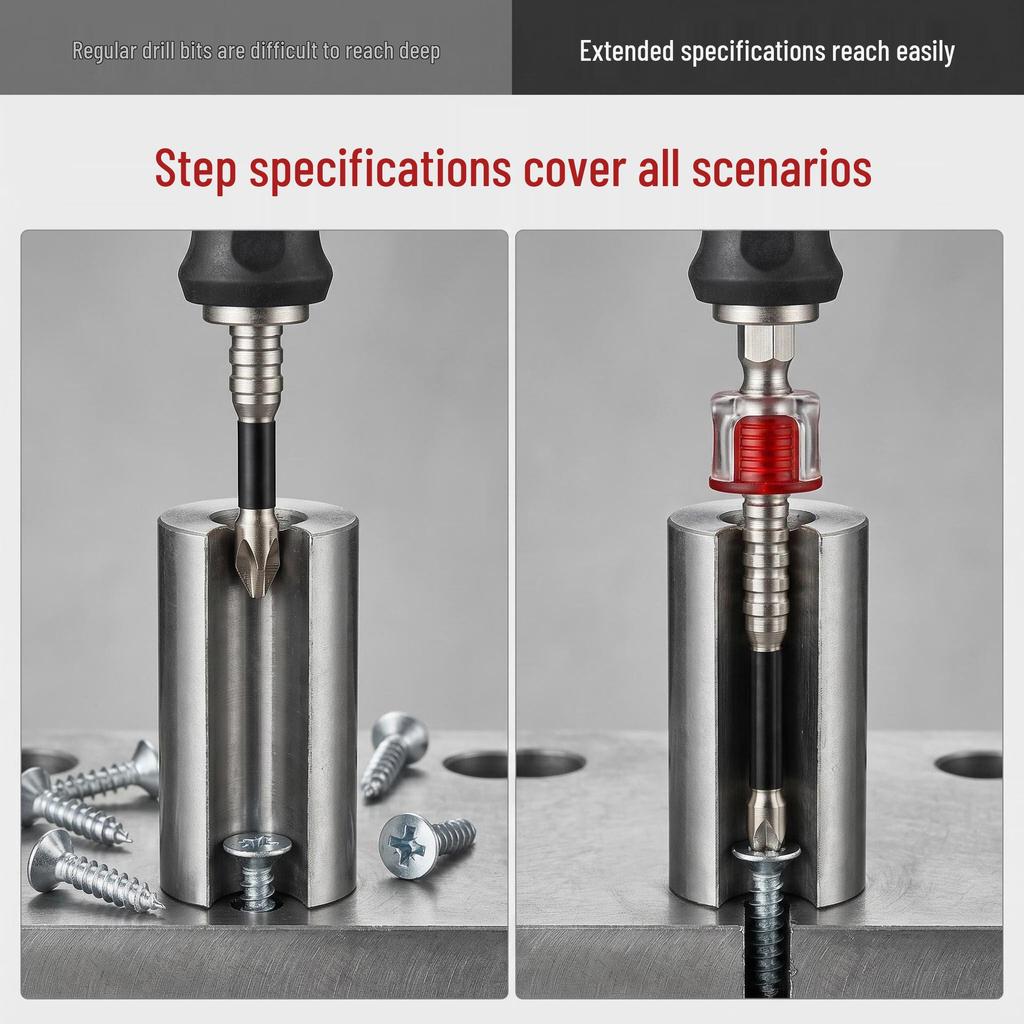Multi-Functional Magnetic Screwdriver Bit Set - Non-Slip, Durable Phillips, Hex, Torx for Electric Screwdrivers