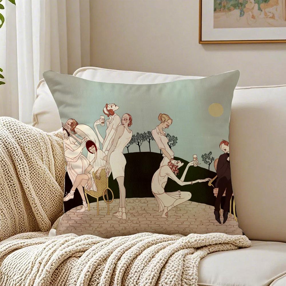SStrange SStories Cushion Cover Pillowcase Antidustmite living Room Sofa Decor Cushion Room