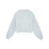 Puma Classics Lounge Girl Cropped Crew Sweatshirt Women Sweatshirt Platinum-Gray 625167-80