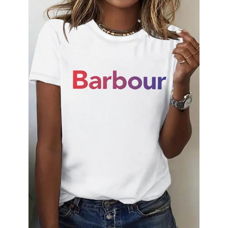 Ein neues Sommer-Kurzarm-T-Shirt im Damenstil mit Aufdruck