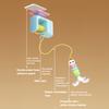 Cat Toy Interactive Electric Toy High-Strength Plastic Simulates Real Prey Toy with 1.8M Rope Length Cat Toy for Home