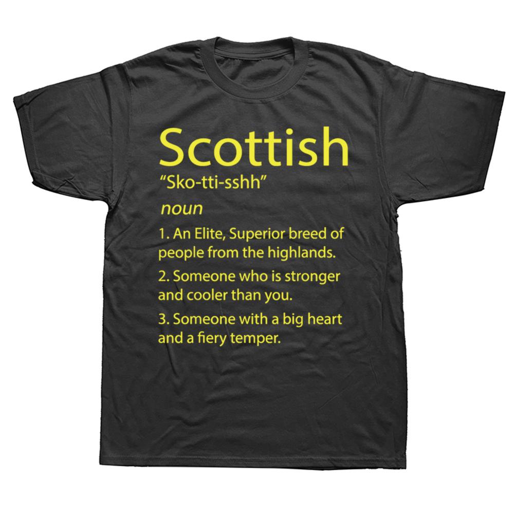 Scottish Definition Funny Scotland Gift Father Dad Papa TShirt Europe Cotton Male Tops Shirt Classic Newest T Shirt Summer