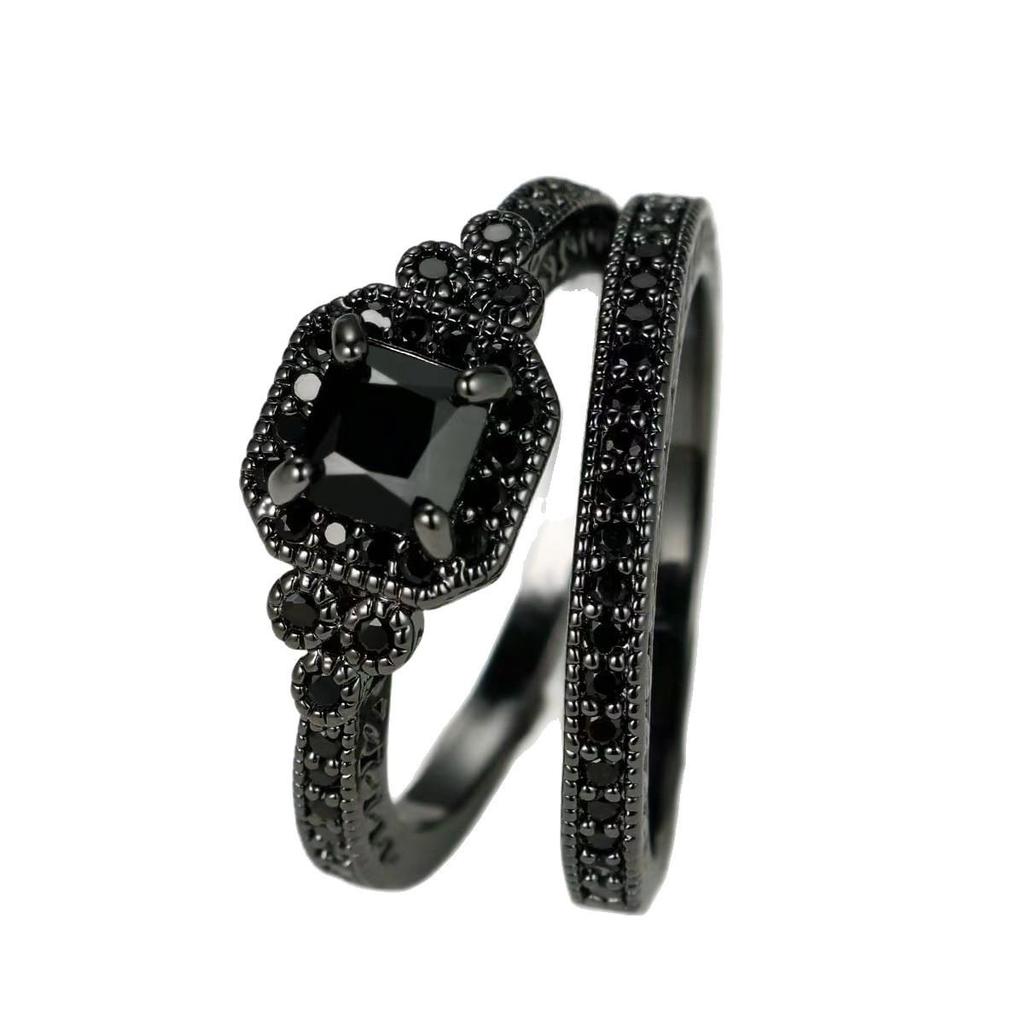 SHEIN Dazzling Moissanite Minimalist Stackable Ring - European & American Fashion Jewelry