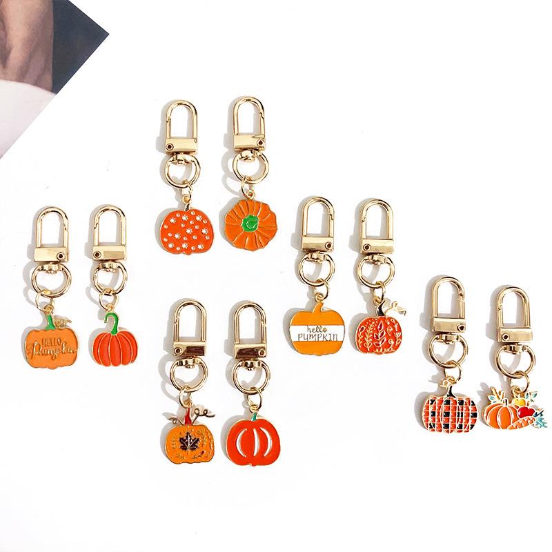 Thanksgiving Pumpkin Handbag Keychains and Ornaments - Creative Halloween Pendants & Gifts