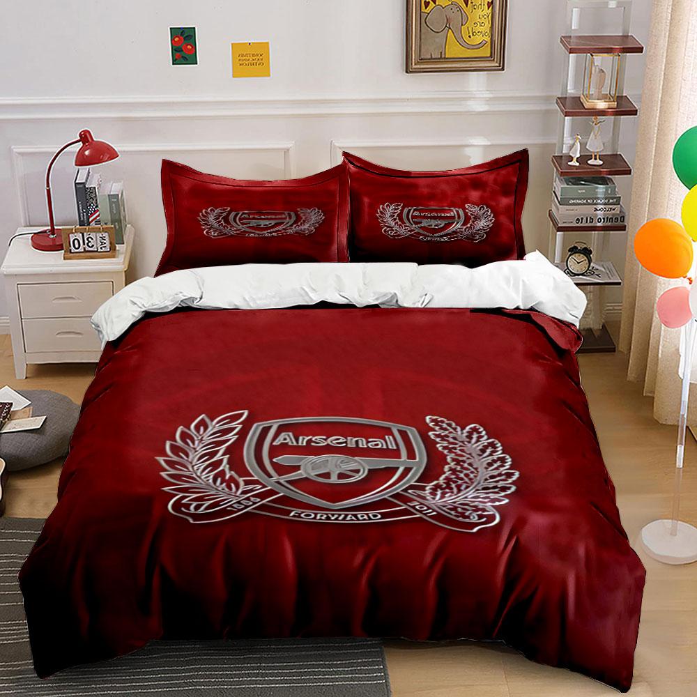 Arsenal Logo with Laurels. Bedding Sets Duvet Cover Sets Duvet Covers Pillowcases(1 * Duvet Cover 2 * Pillowcases, Without Duvet Insert)