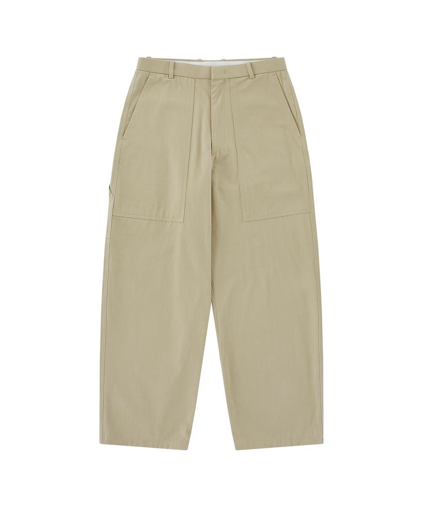 Honguseong Patched Workwear Trousers_Beige