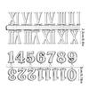 Craft Digital Clock Numbers Kits Metal Arabic or Roman Numerals Set for Clock Watch Repair Replacement Accessories