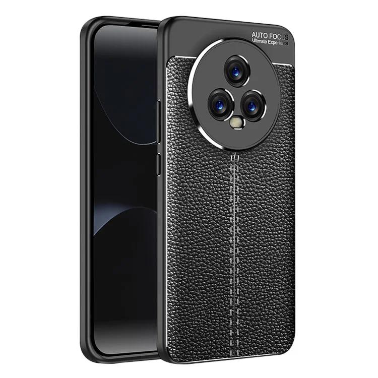 

Slim TPU Phone Case for Honor Magic5 Litchi Texture Anti-Scratch Phone Cover