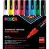 Posca Mitsubishi PC3M8C Water-based Pencil, Posca Fine Shape, Round Core, 8 Colors