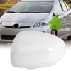 Left Driver Side Rearview Mirror Cover Cap White For 2010-15 Toyota Prius Plug