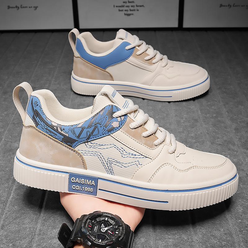 Leisure Shoes Four Seasons Sports Fashion Printed Low-top Board Shoes Every Day Wear Outdoor Street Men Men's Shoes
