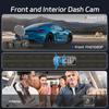 1080P WIFI 3 Channel Dash Cam, 1080P WIFI Dash Cam for Car, G-Sensor, Deg Wide Angle Dashboard with Infrared Night Vision
