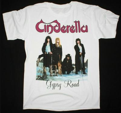 Cinderella Band Gypsy Road Album Tee Unisex T-Shirt Cotton Full Size QX584