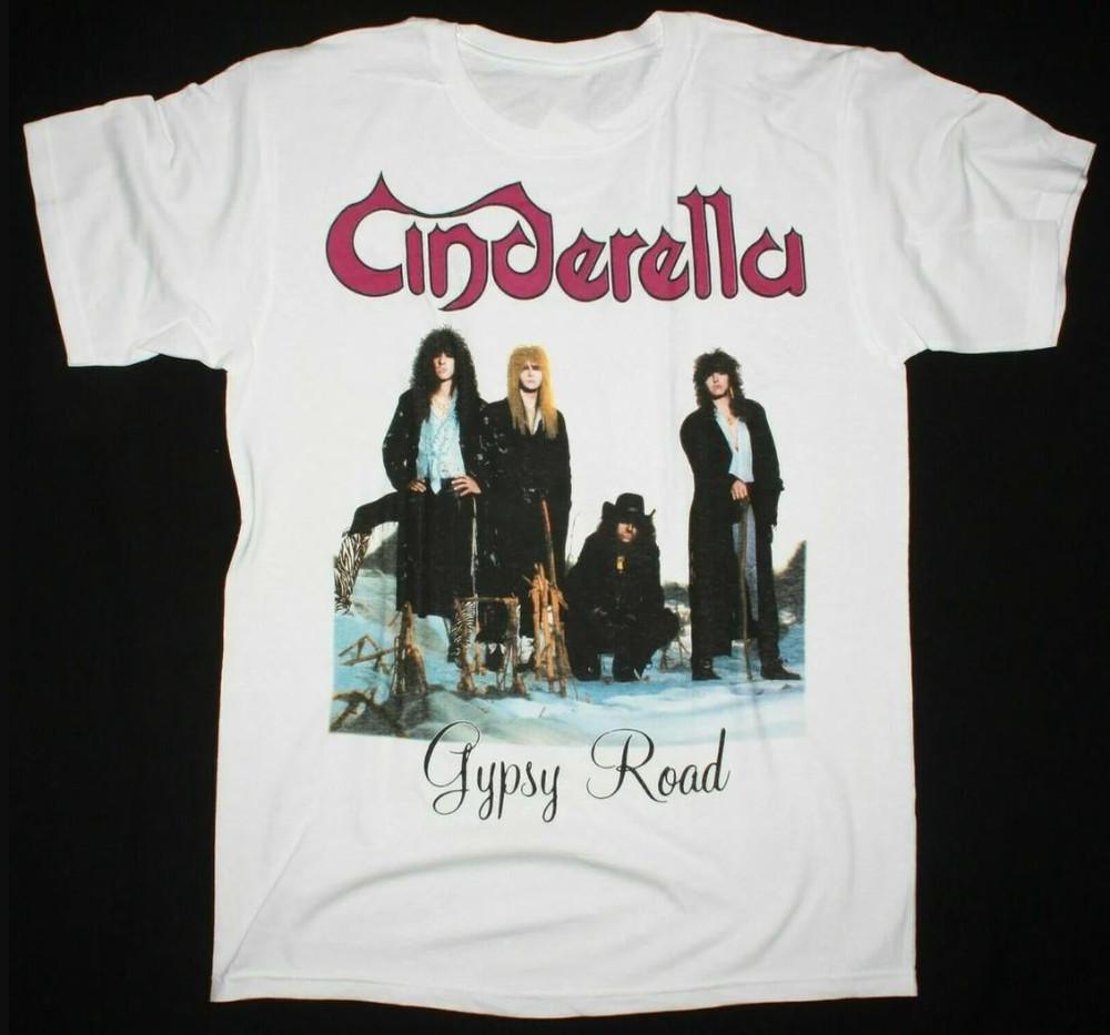Cinderella Band Gypsy Road Album Tee Unisex T-Shirt Cotton Full Size QX584