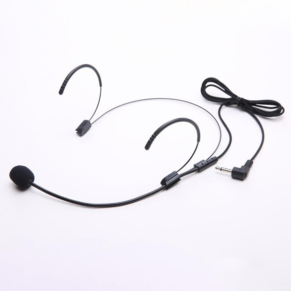 3.5mm Plug Headworn Microphone Adjustable Soft Tube Clear Audio Condenser Microphone Versatile Wired Connection